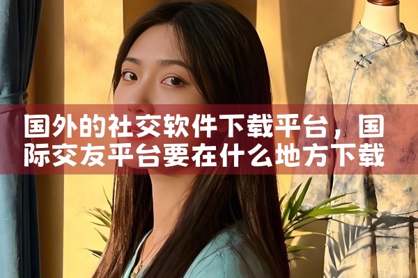 国外的社交软件下载平台