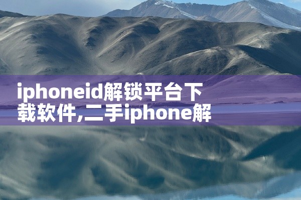 iphoneid解锁平台下载软件